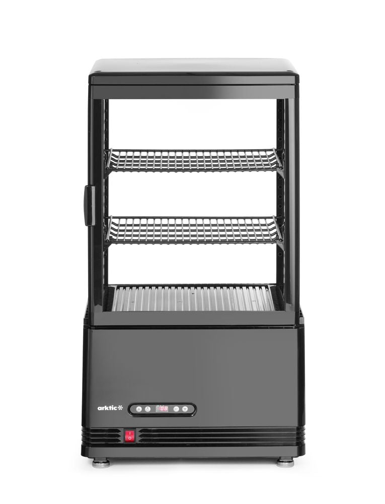Refrigerated display cabinet, 58 l, Arktic, black, 230V/170W, 452x406x(H)830mm