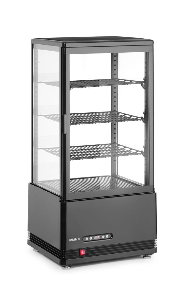 Refrigerated display cabinet, 78 l, Arktic, black, 230V/170W, 444x397x(H)940mm