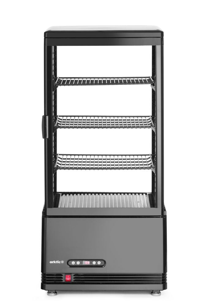 Refrigerated display cabinet, 78 l, Arktic, black, 230V/170W, 444x397x(H)940mm