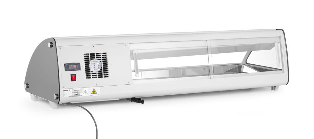 Sushi display 5x GN 1/3, Arktic, 230V/160W, 1307x445x(H)327mm
