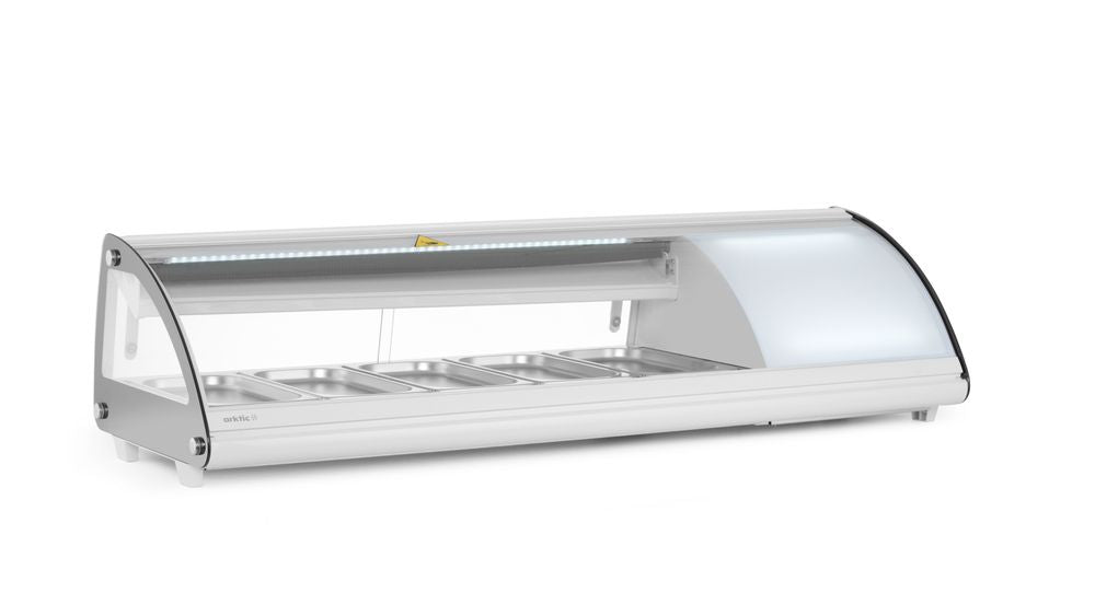 Sushi display 5x GN 1/3, Arktic, 230V/160W, 1307x445x(H)327mm