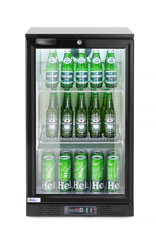 Back bar refrigerator single-door, Arktic, 86L, Black, 220-240V/120W, 500x530x(H)865mm