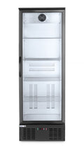 Back bar refrigerator single-door, Arktic, 243L, Black, 220-240V/195W, 600x530x(H)1820mm