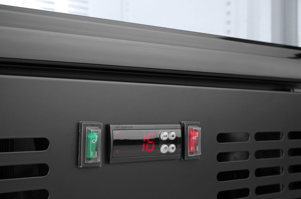 Back bar refrigerator single-door, Arktic, 243L, Black, 220-240V/195W, 600x530x(H)1820mm