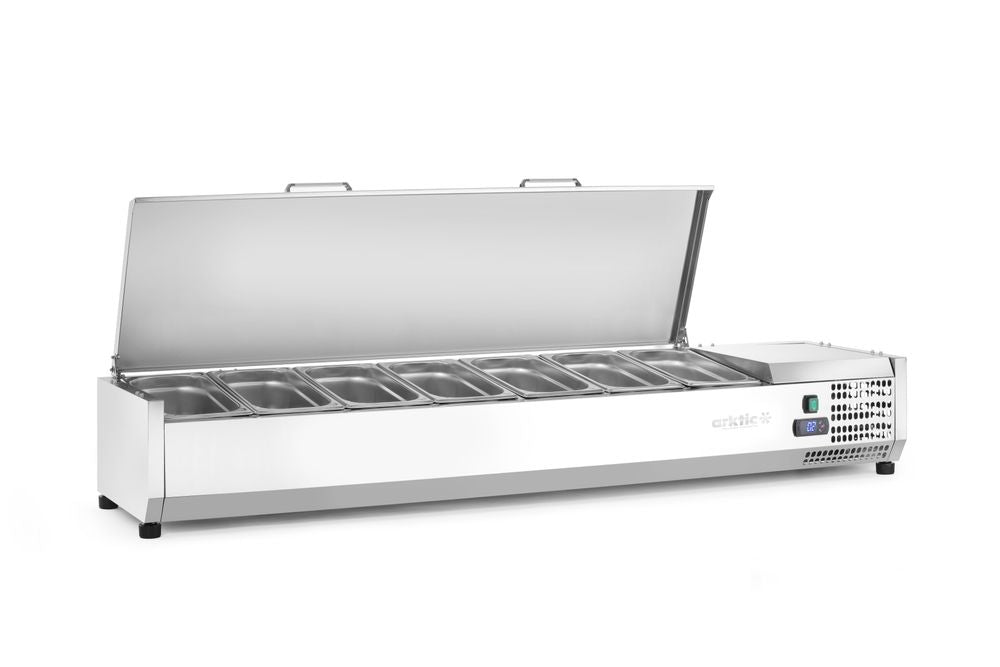 Refrigerated countertop server GN 1/3, Arktic, 7x GN1/3, 230V/180W, 1605x420x(H)630mm