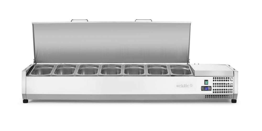 Refrigerated countertop server GN 1/3, Arktic, 7x GN1/3, 230V/180W, 1605x420x(H)630mm