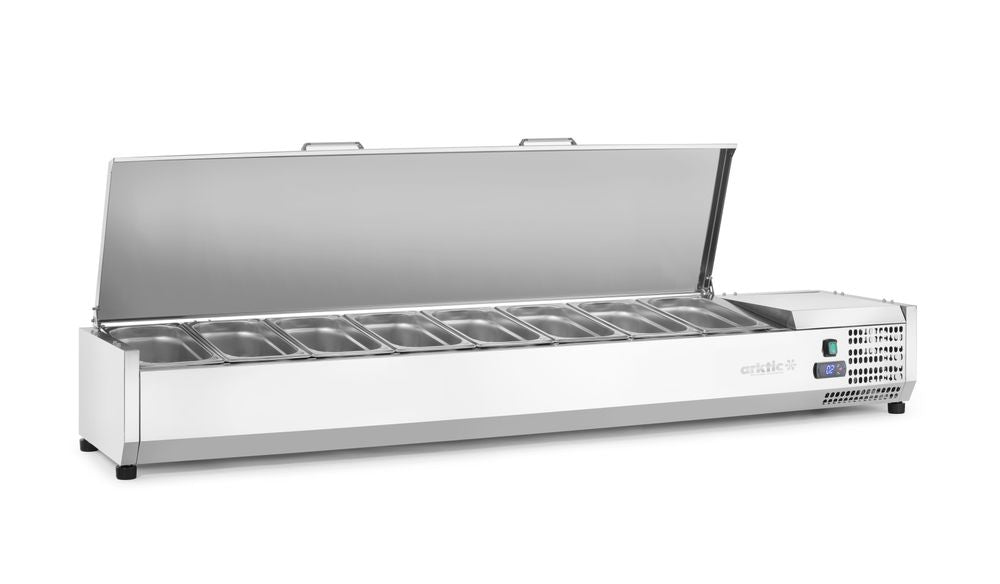 Refrigerated countertop server GN 1/3, Arktic, 8x GN1/3, 230V/180W, 1805x420x(H)630mm