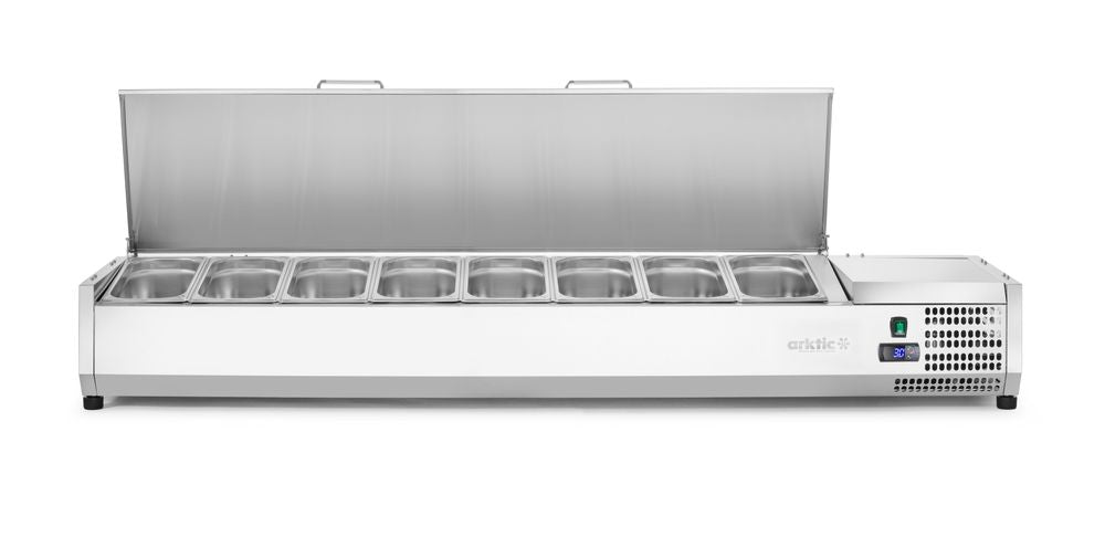 Refrigerated countertop server GN 1/3, Arktic, 8x GN1/3, 230V/180W, 1805x420x(H)630mm