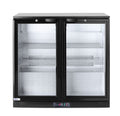 Back bar refrigerator double-door, Arktic, 158L, Black, 220-240V/160W, 900x530x(H)870mm