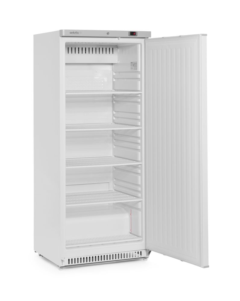 Cooling cabinet with white painted steel casing, Arktic, Budget Line, 769x775x(H)1900mm