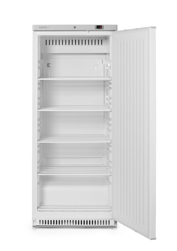 Cooling cabinet with white painted steel casing, Arktic, Budget Line, 769x775x(H)1900mm