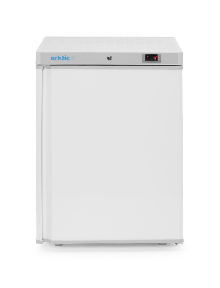 Freezing cabinet with white painted steel casing, Arktic, Budget Line, 200 l, White, 220-240V/111W, 589x655x(H)838mm