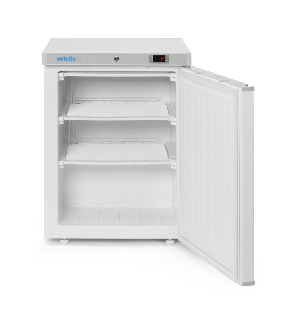 Freezing cabinet with white painted steel casing, Arktic, Budget Line, 200 l, White, 220-240V/111W, 589x655x(H)838mm