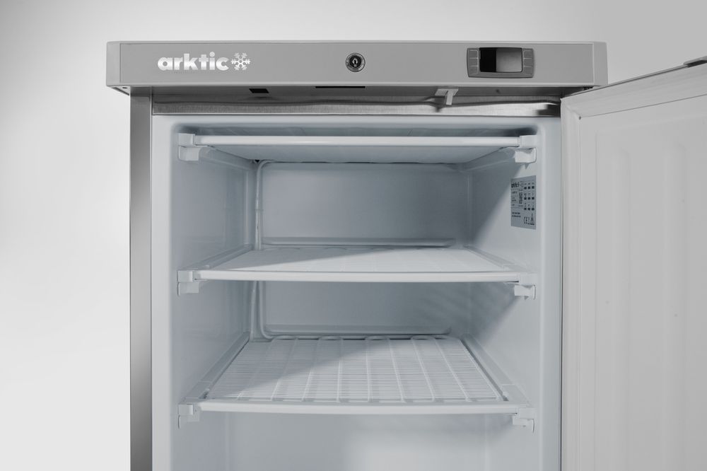 Budget Line freezing cabinet in a stainless steel casing, Arktic, Budget Line, 230V/111W, 598x655x(H)838mm