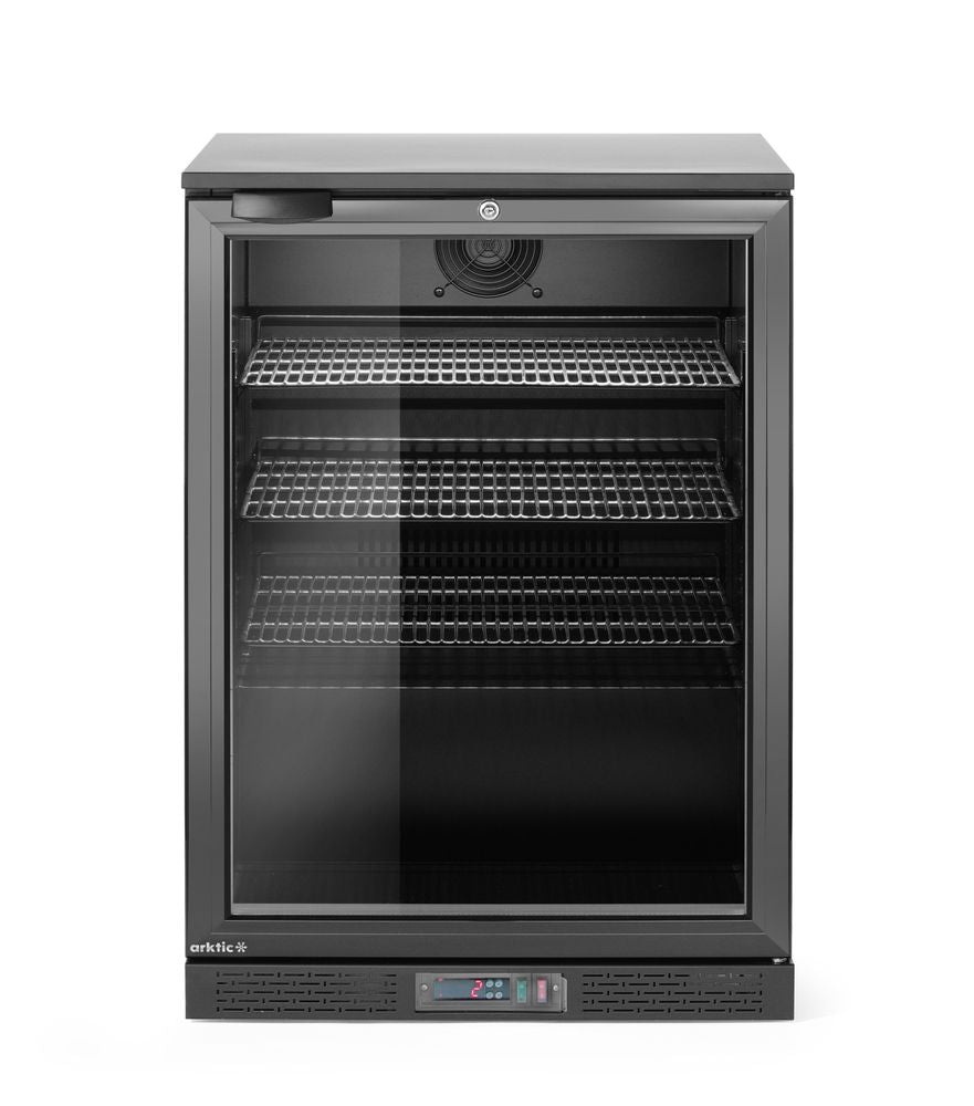 Back bar refrigerator single-door, Arktic, 105L, Black, 220-240V/120W, 600x530x(H)870mm