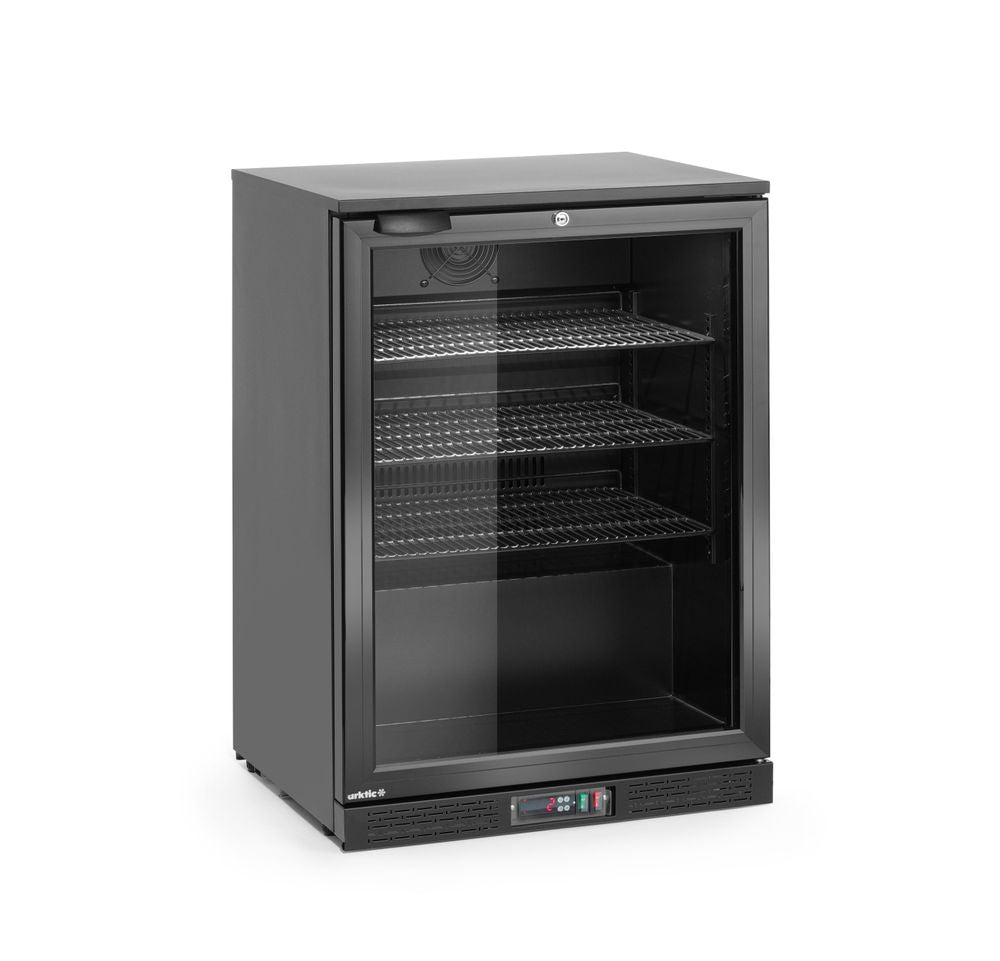 Back bar refrigerator single-door, Arktic, 105L, Black, 220-240V/120W, 600x530x(H)870mm