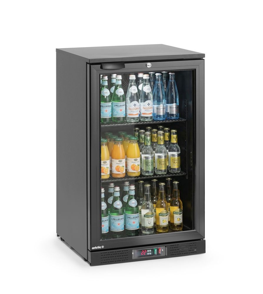 Back bar refrigerator single-door, Arktic, 86L, Black, 220-240V/120W, 500x530x(H)870mm