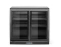 Back bar refrigerator with double sliding doors, Arktic, 158L, Black, 220-240V/160W, 900x520x(H)870mm