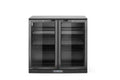 Back bar refrigerator double-door, Arktic, 158L, Black, 220-240V/160W, 900x530x(H)870mm
