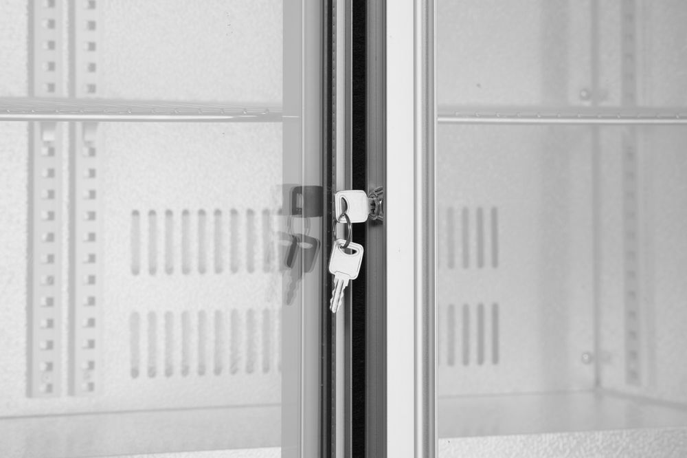 Back bar refrigerator with 2 sliding doors, Arktic, 150L, Silver, 220-240V/160W, 900x520x(H)840mm