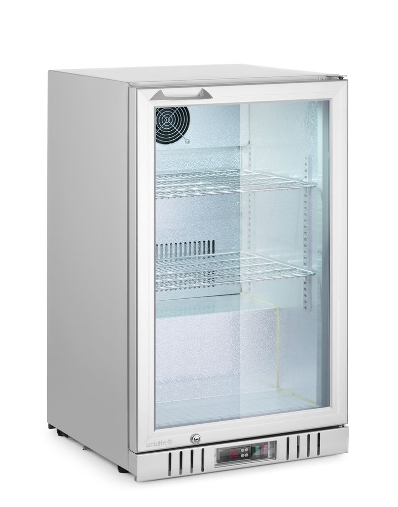 Back bar refrigerator with 1 door, Arktic, 75L, Silver, 220-240V/120W, 530x500x(H)840mm