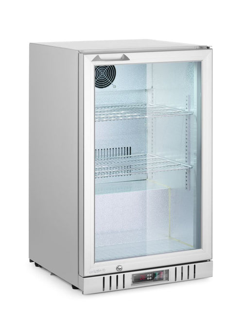 Back bar refrigerator with 1 door, Arktic, 75L, Silver, 220-240V/120W, 530x500x(H)840mm
