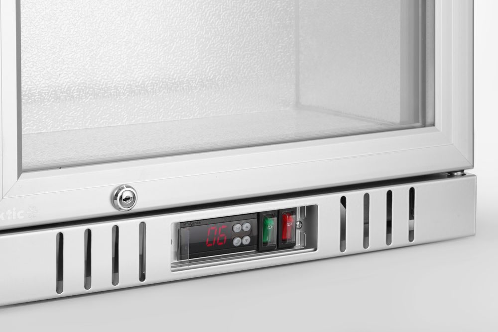 Back bar refrigerator with 1 door, Arktic, 75L, Silver, 220-240V/120W, 530x500x(H)840mm