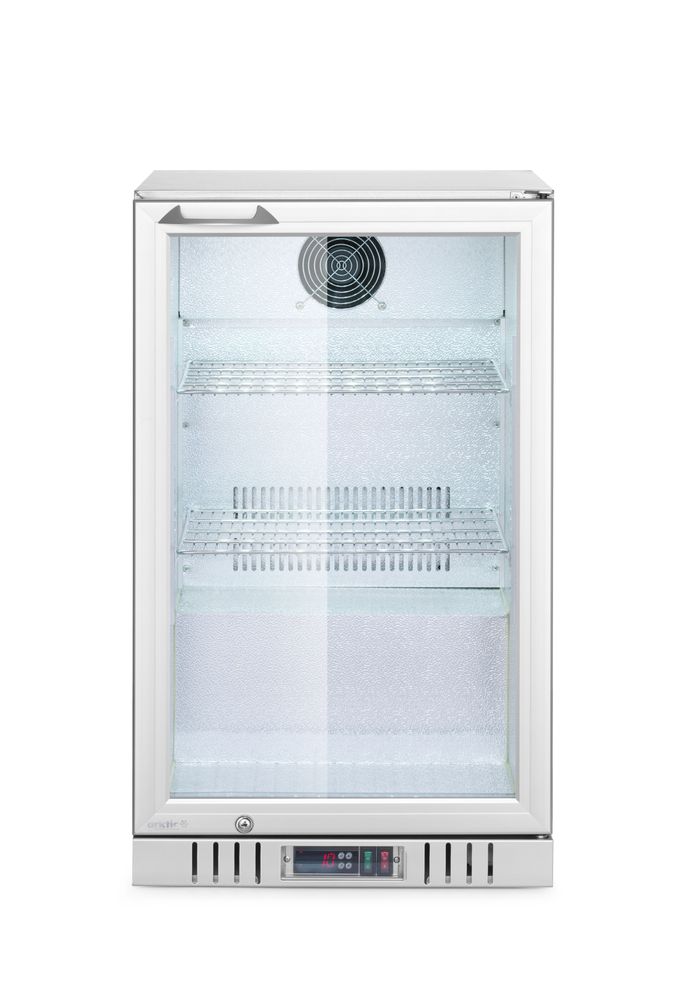 Back bar refrigerator with 1 door, Arktic, 75L, Silver, 220-240V/120W, 530x500x(H)840mm