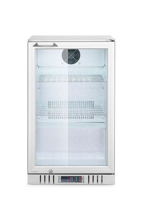 Back bar refrigerator with 1 door, Arktic, 75L, Silver, 220-240V/120W, 530x500x(H)840mm