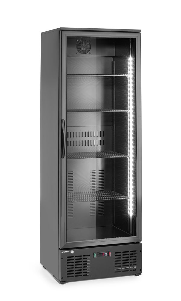 Back bar refrigerator single-door, Arktic, 243L, Black, 220-240V/195W, 600x530x(H)1820mm