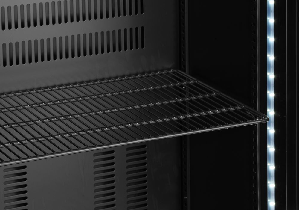 Back bar refrigerator single-door, Arktic, 243L, Black, 220-240V/195W, 600x530x(H)1820mm