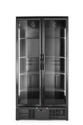 Back bar refrigerator double-door, Arktic, 384L, Black, 220-240V/365W, 900x530x(H)1820mm