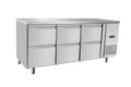 Refrigerated counter, with 6 drawers, Arktic, 420L, 230V/400W, 1795x700x(H)879mm