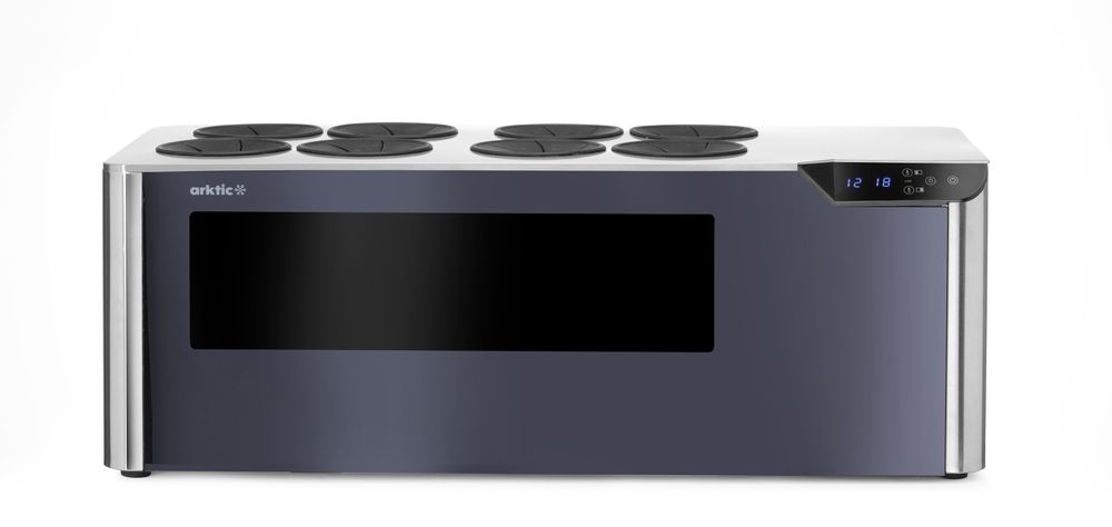 Countertop wine cooler, 2-zone Cellar, Arktic, Black, 220-240V/60W, 800x350x(H)293mm