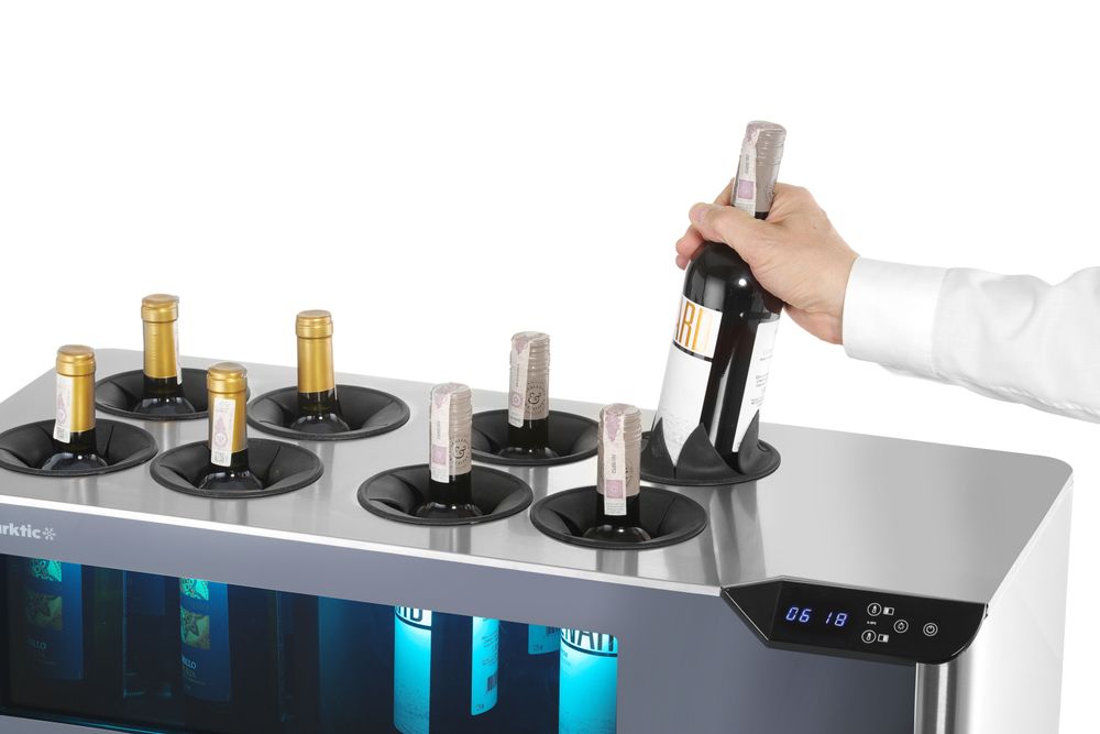 Countertop wine cooler, 2-zone Cellar, Arktic, Black, 220-240V/60W, 800x350x(H)293mm