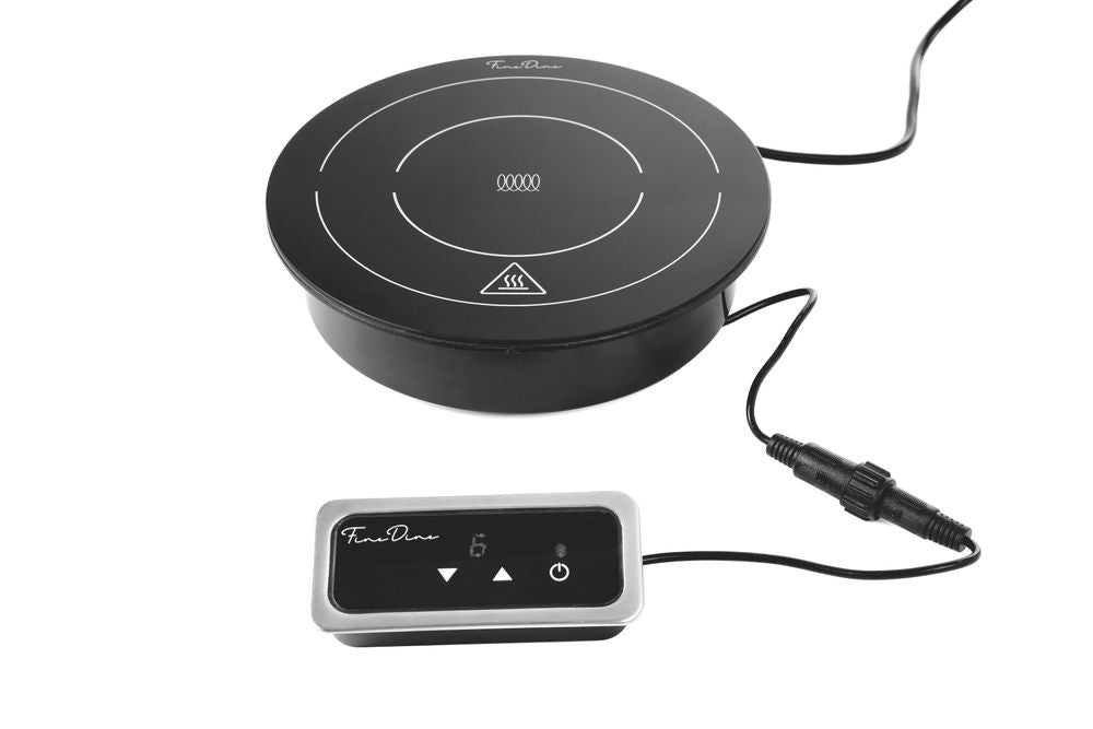 Induction heater 800W, Fine Dine, Black, 230V/800W, ⌀245x(H)80mm