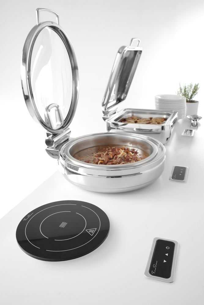 Induction heater 800W, Fine Dine, Black, 230V/800W, ⌀245x(H)80mm