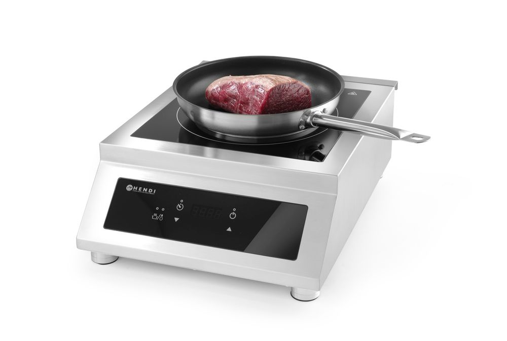 Induction cooker model 5000 D, HENDI, Profi Line, 400V/5000W, 398x525x(H)175mm