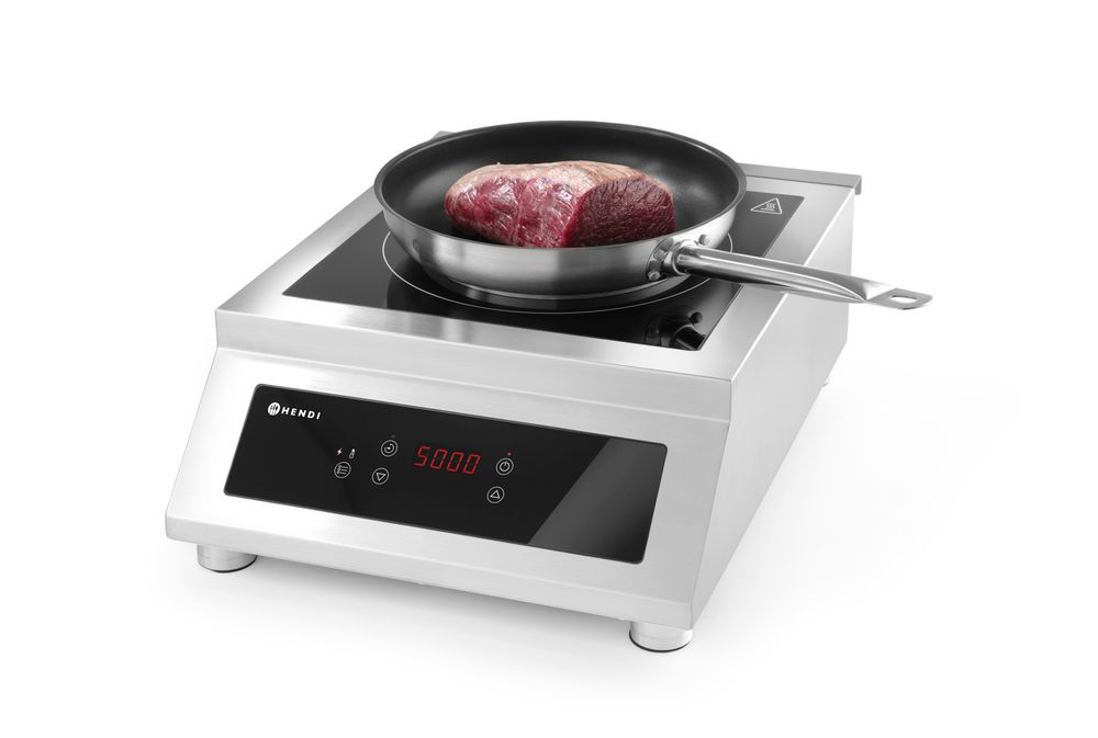 Induction cooker model 5000 D, HENDI, Profi Line, 400V/5000W, 398x525x(H)175mm