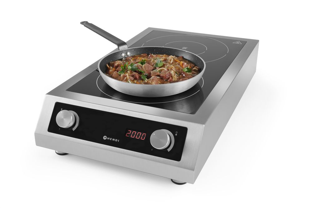 Induction cooker model 7000, HENDI, Profi Line, 400V/7000W, 405x700x(H)145mm