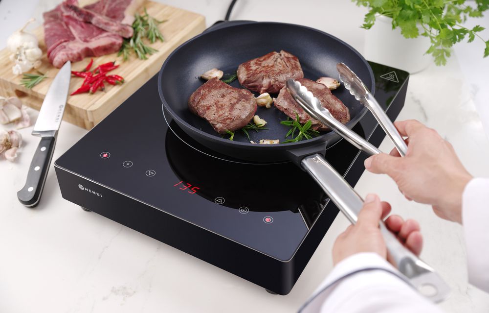 Induction cooker 3500W, HENDI, Kitchen Line, 230V/3500W, 339x444x(H)80mm