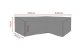 SKYDD Hörnsoffa L240/R310xD80 H70 cm - Andas