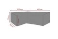 SKYDD Hörnsoffa L350/R200xD80 H70 cm - Andas