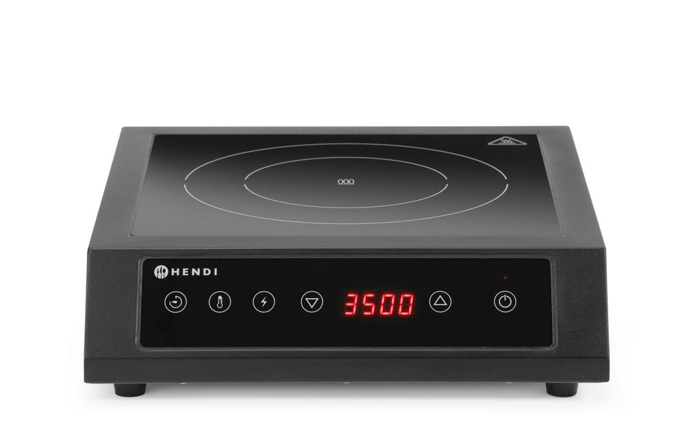 Induction cooker 3500 D XL, HENDI, svart, 220-240V/3500W, 355x400x(H)100mm
