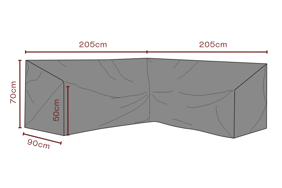 SKYDD Hörnsoffa L205/R205xD90 H70/50 cm - Andas