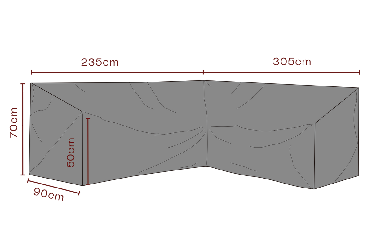 SKYDD Hörnsoffa L305/R235xD90 H70/50 cm - Andas