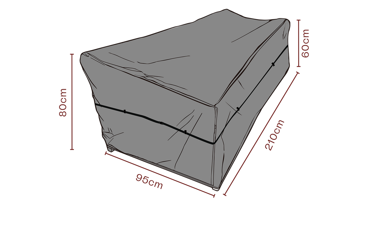 SKYDD Soffa 210x95 H80/60 cm - Andas