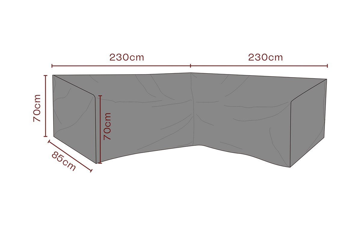 SKYDD Hörnsoffa L230/R230xD85 H70 cm - Andas