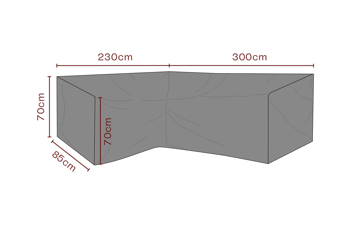 SKYDD Hörnsoffa L300/R230xD85 H70 cm - Andas