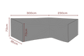 SKYDD Hörnsoffa L230/R300xD85 H70 cm - Andas